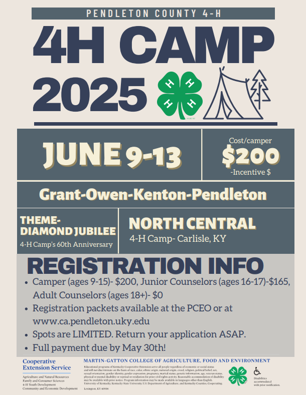 4H Camp 2025 Flyer