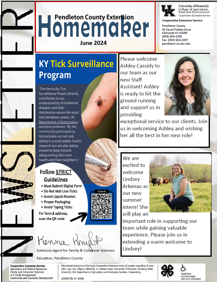 June 2024 Homemaker Newsletter Cover