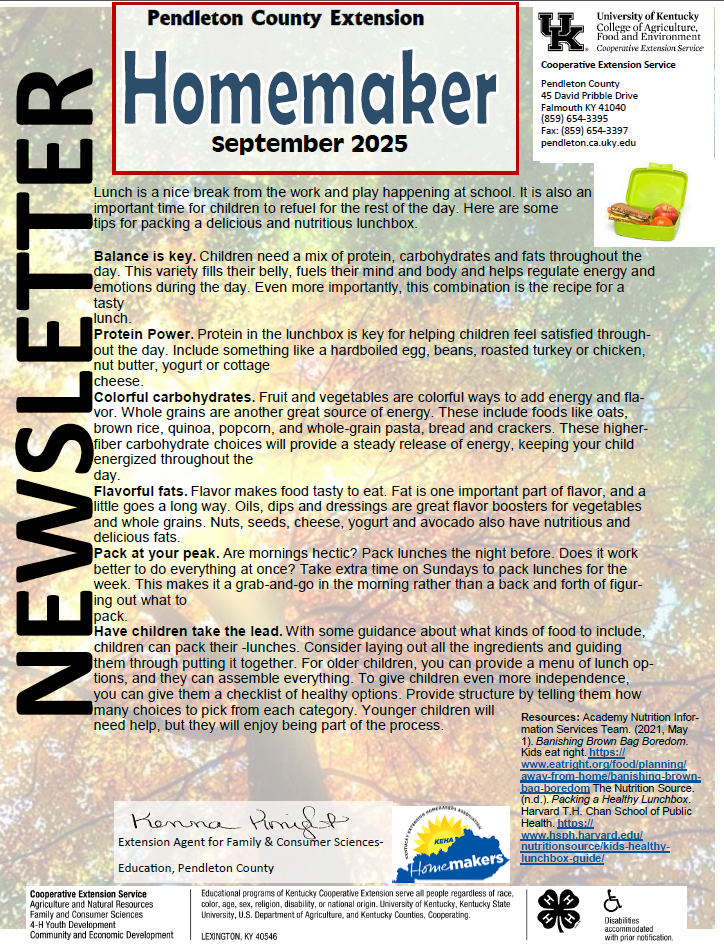 Sept 25 Newsletter Cover