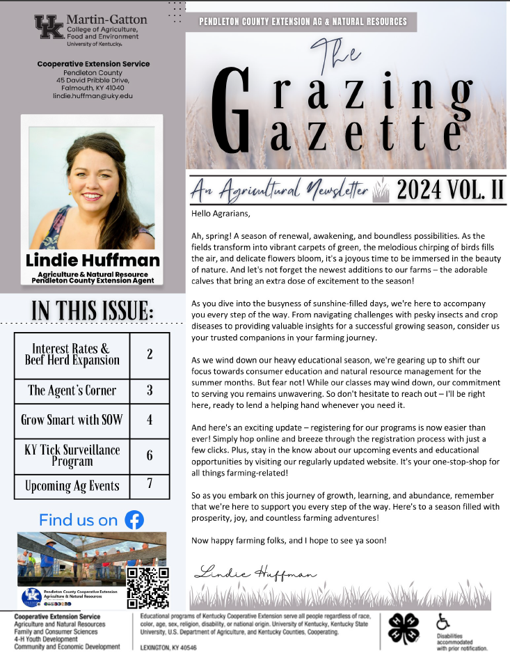 The Grazing Gazette 2024 Vol. 2 Cover